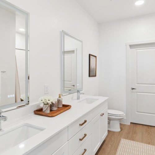 a bathroom with a sink and toilet